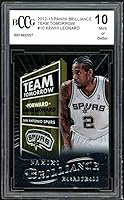 Vista 1 de 2012-13 Panini Brilliance Team Tomorrow #10 Kawhi Leonard Rookie BGS BCCG 10