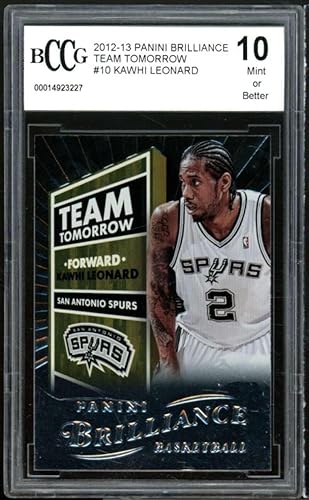 2012-13 Panini Brilliance Team Tomorrow #10 Kawhi Leonard Rookie BGS BCCG 10
