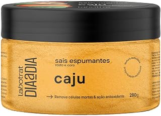 Sais de Banho Espumantes para o Rosto e Corpo LABOTRAT Caju Esfoliante Remove as Células Mortas 280g