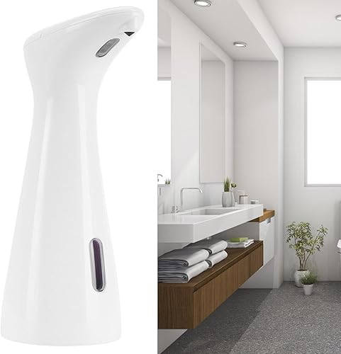 Miniatura 8 de Dispensador automático de jabón para lavabo de baño y cocina, 6.8 fl oz con sensor sin contacto, dispensador de jabón de manos con infrarrojos,