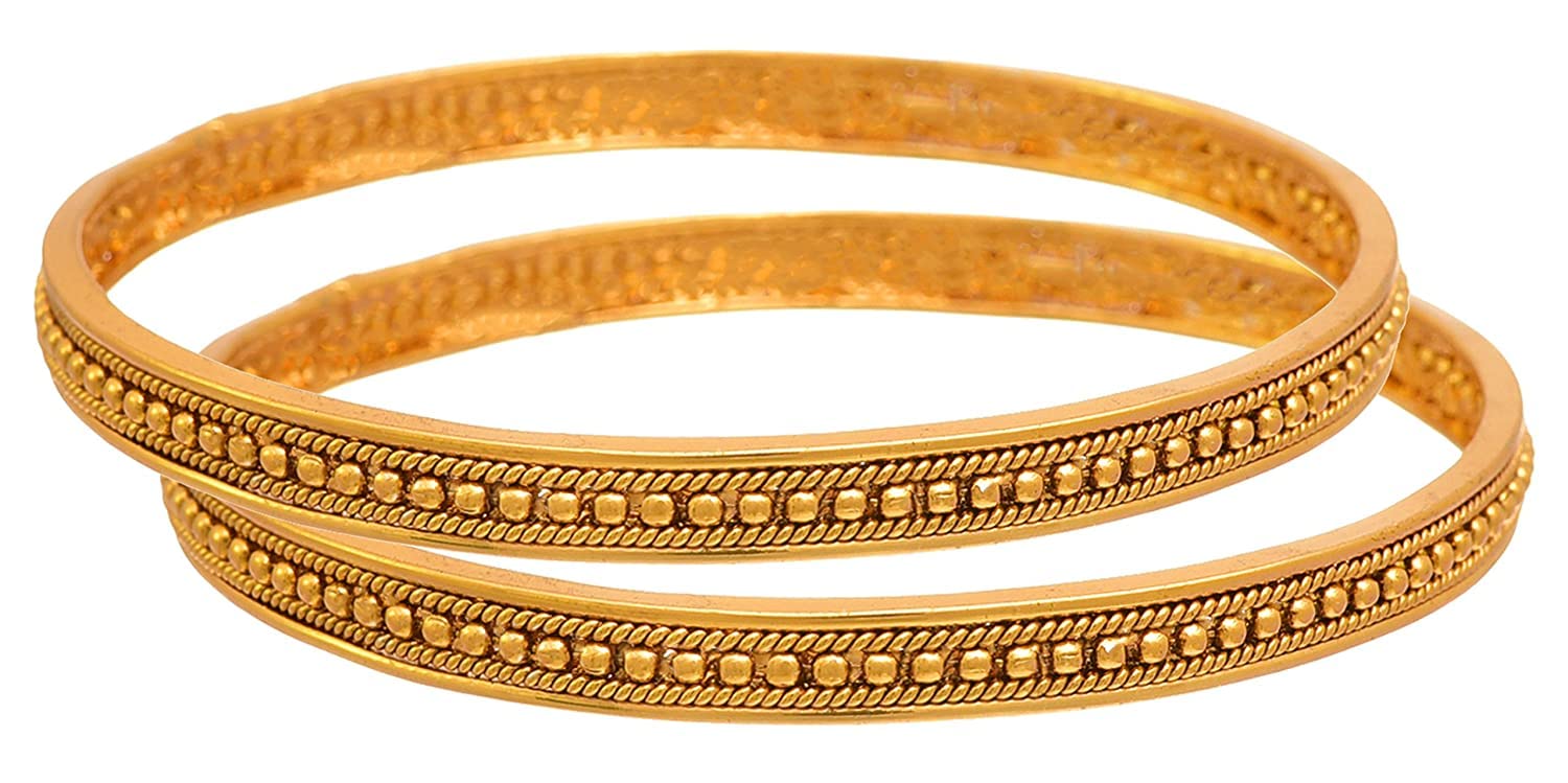 JFL - Jewellery for Less Traditional Ethnic One Gram Gold Plated Bead Designer Bangles for Women & Girls,Valentine (B08L5C12TG) Amazon Price History, Amazon Price Tracker