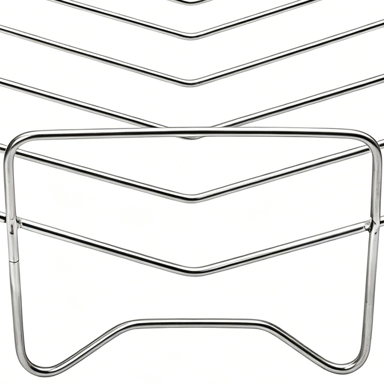 Porta Costine Strumento Da Cucina In Acciaio Inossidabile A Forma Di V | Rack In Metallo Per BBQ Per Verdure Carne Interno Esterno Barbecue BBQ Picnic Campeggio Cottura