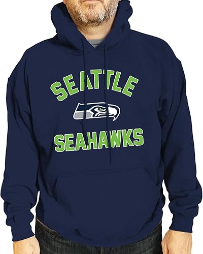 Miniatura 140 de Team Fan Apparel - Sudadera con capucha para adultos de NFL Gameday, mezcla de algodón y vellón de poliéster, abrígate y representa a tu