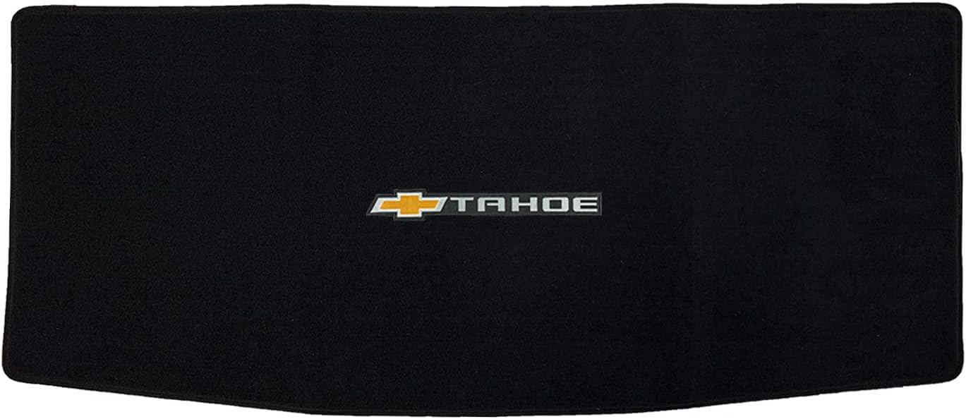 Lloyd Mats Custom-Fit Carpeted Floor Mats Premium Luxury Car Floor Liners for Chevy Tahoe 2021-On - Tahoe Logo (Charcoal, Cargo)