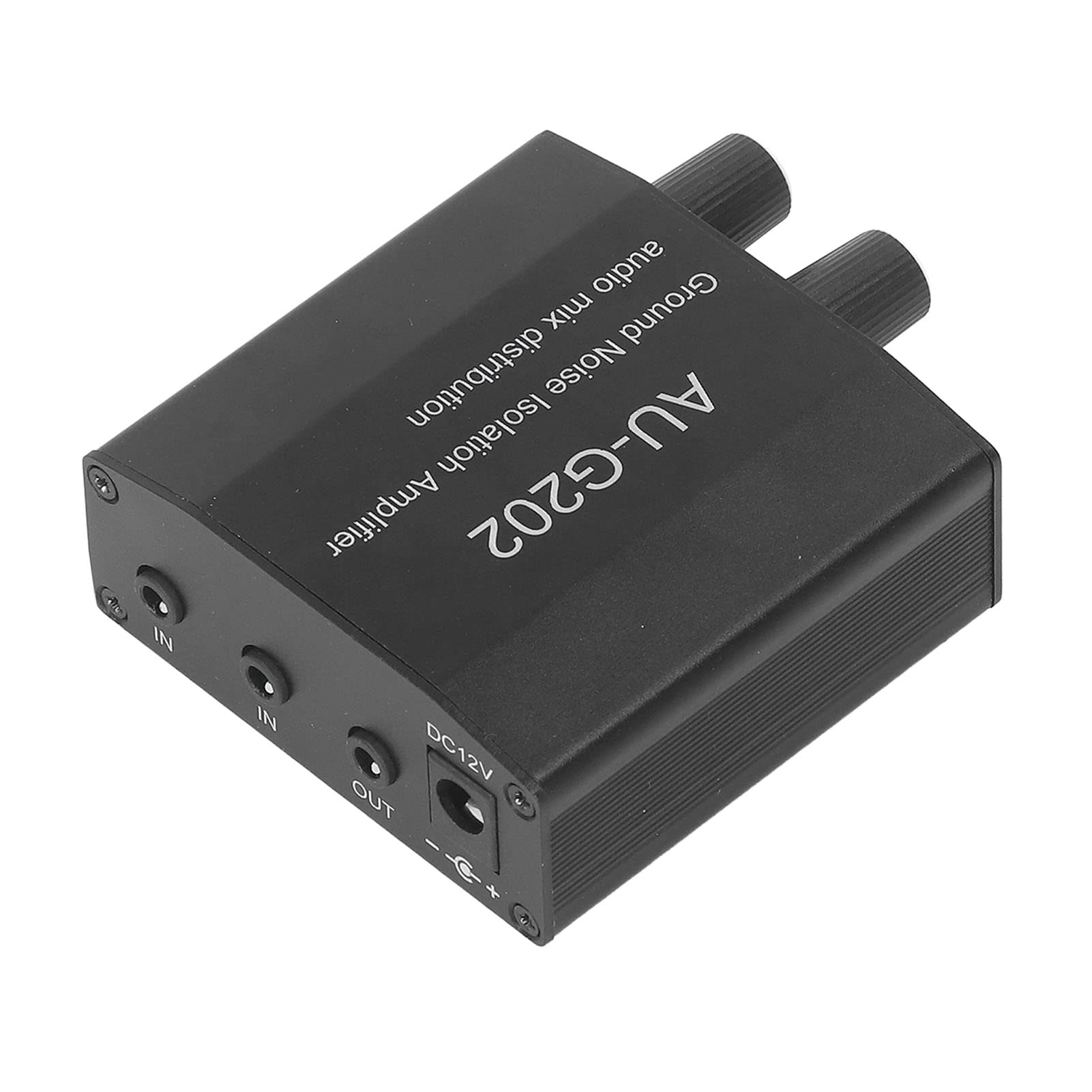 Przedwzmacniacz sygnału muzycznego stereo 2 wejścia 2 wyjścia Rozdzielacz dystrybucji miksu audio z kablami DC 12 V