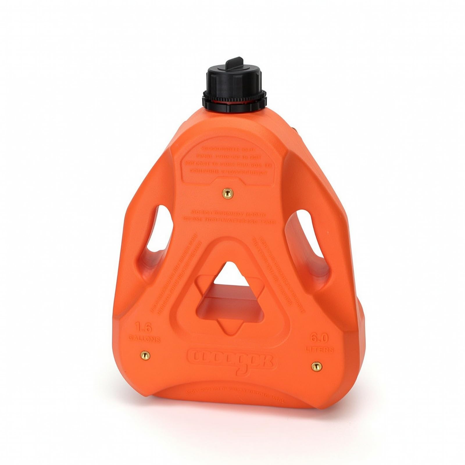 Qianly Serbatoio Carburante Ausiliario Resistente Benzina Tanica di Carburante Compatto Tanica con Tappo a Vite per Fuoristra, Viaggi, Arancione