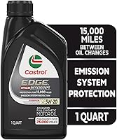Vista 2 de Castrol EDGE High Mileage 5W-20, aceite de motor totalmente sintético avanzado, 1 cuarto de galón