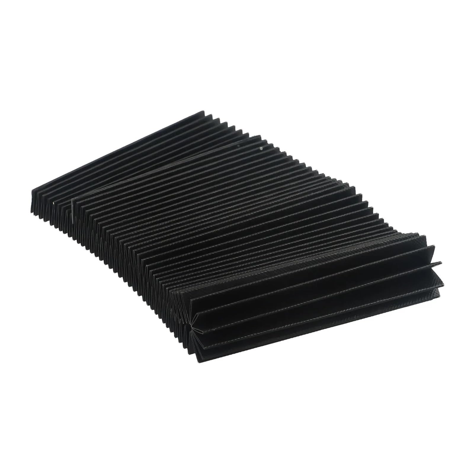 EJvkrbtx CNC Machine Accordion Dust Cover Milling Machine ive Flat Bellows Black(130mm)