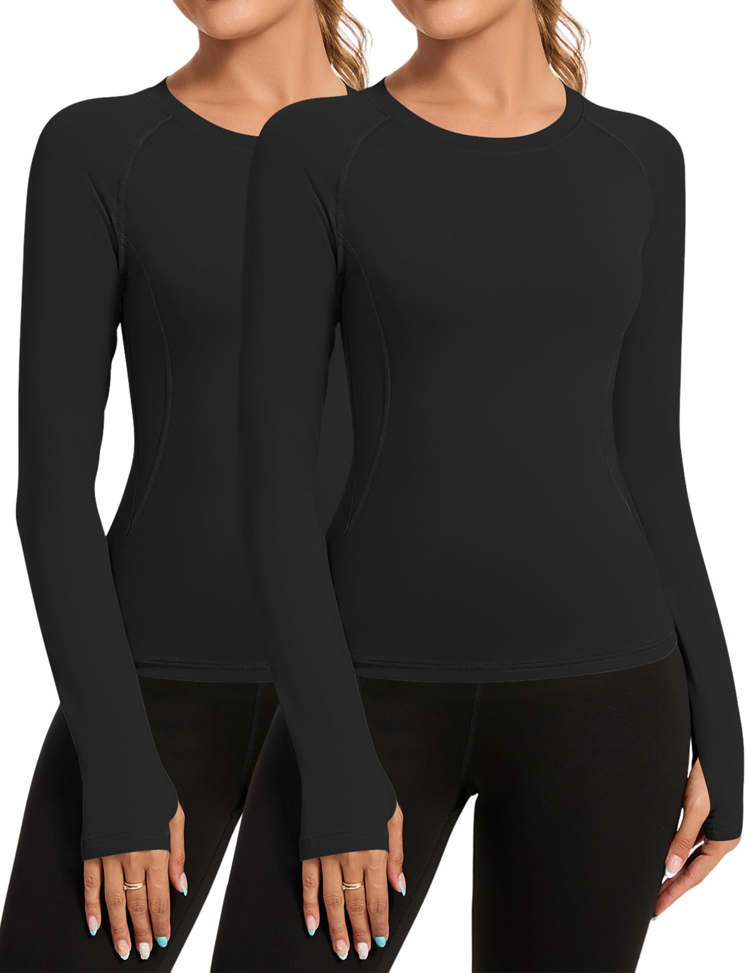 Rapbin T Shirt Damen Sport Top Gym Oberteil Yoga Rundhals Leicht Atmungsaktiv Sportshirt Workout Running Funktionsshirt Sommer Fitness Laufshirt
