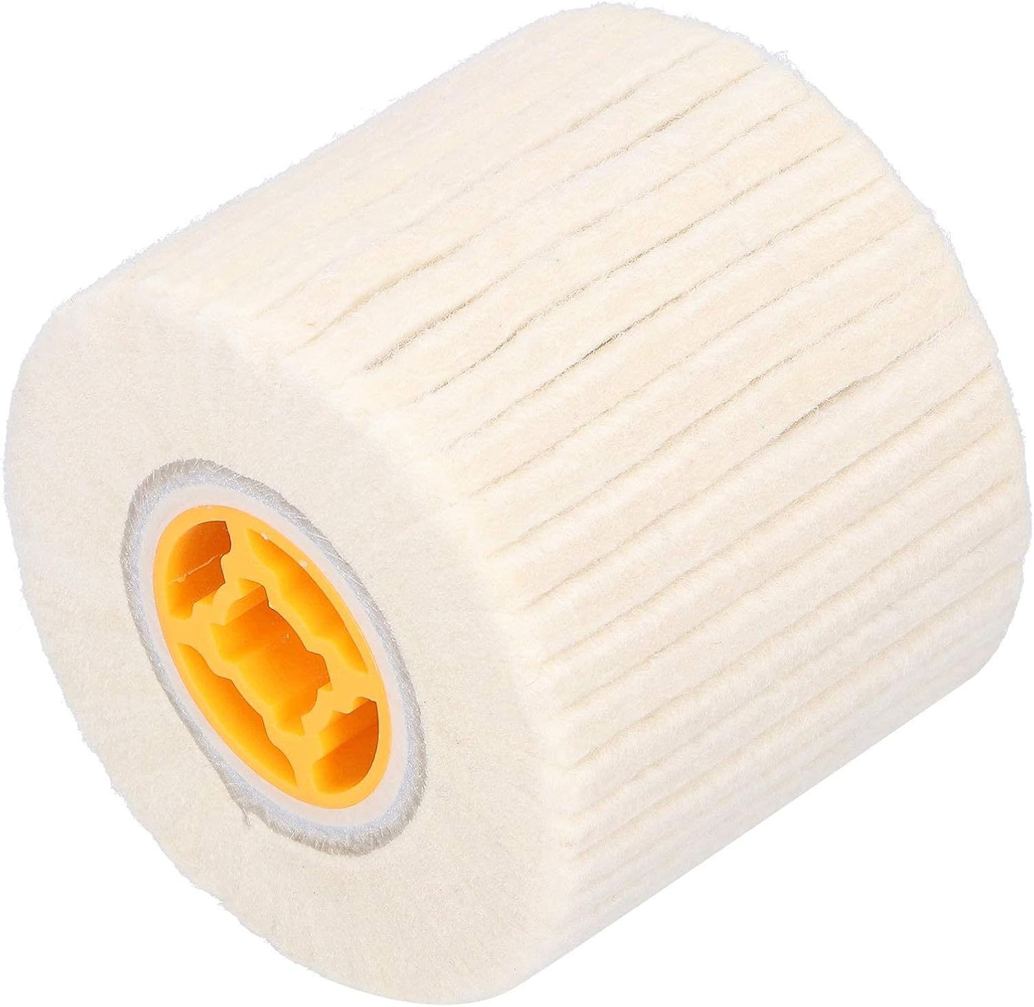 120x100mm Wool Felt Polishing Wheel with Plastic Core – Buffing & Wire Drawing Tool for Stainless Steel, Jewelry, Aluminum, Ceramic, Glass