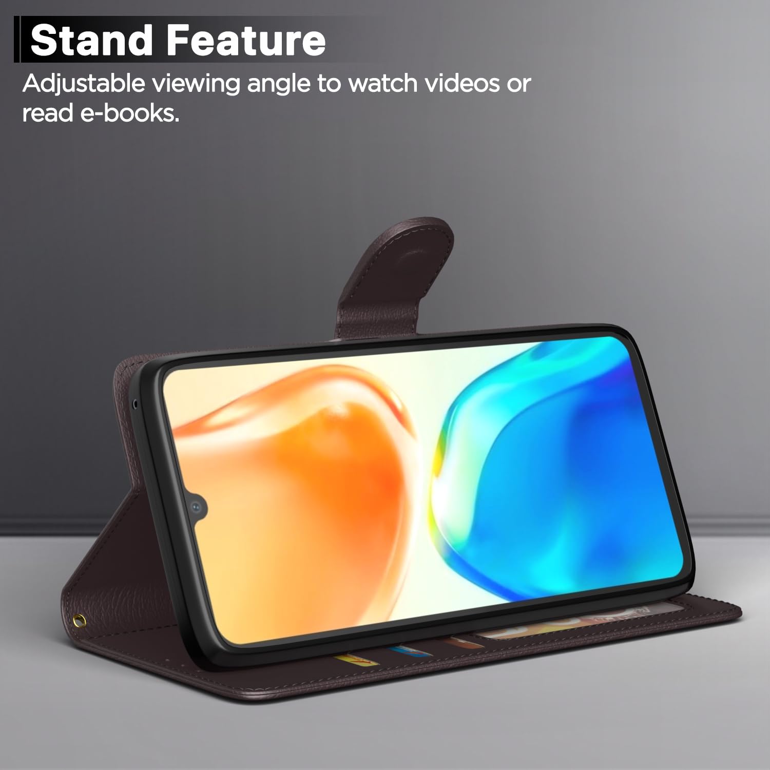 Pikkme Vivo V25 5G Flip Case - Leather & TPU -3