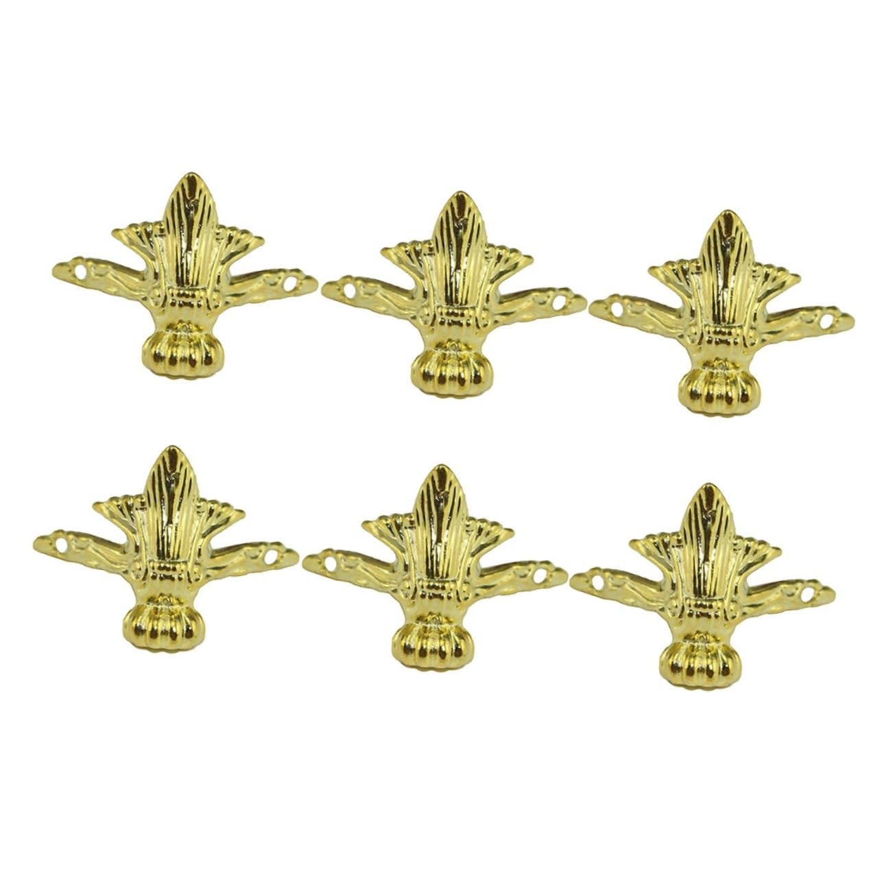 Cabilock 8pcs Furniture Accessories Legs Antique Decor Furniture Support Feet Brass Furniture Legs Sofa Support Legs Silver Accessories Couch Protectors Sofa Legs Wooden Box