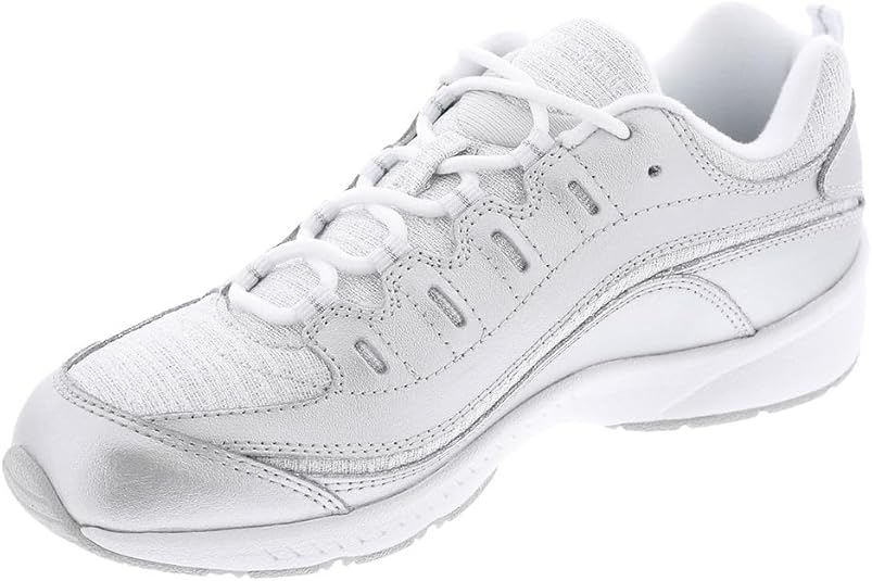 Easy Spirit Romy: Scarpe Da Ginnastica Donna, Bianco Nero, Taglia 41 (Stretta), Con Soletta Rimovibile