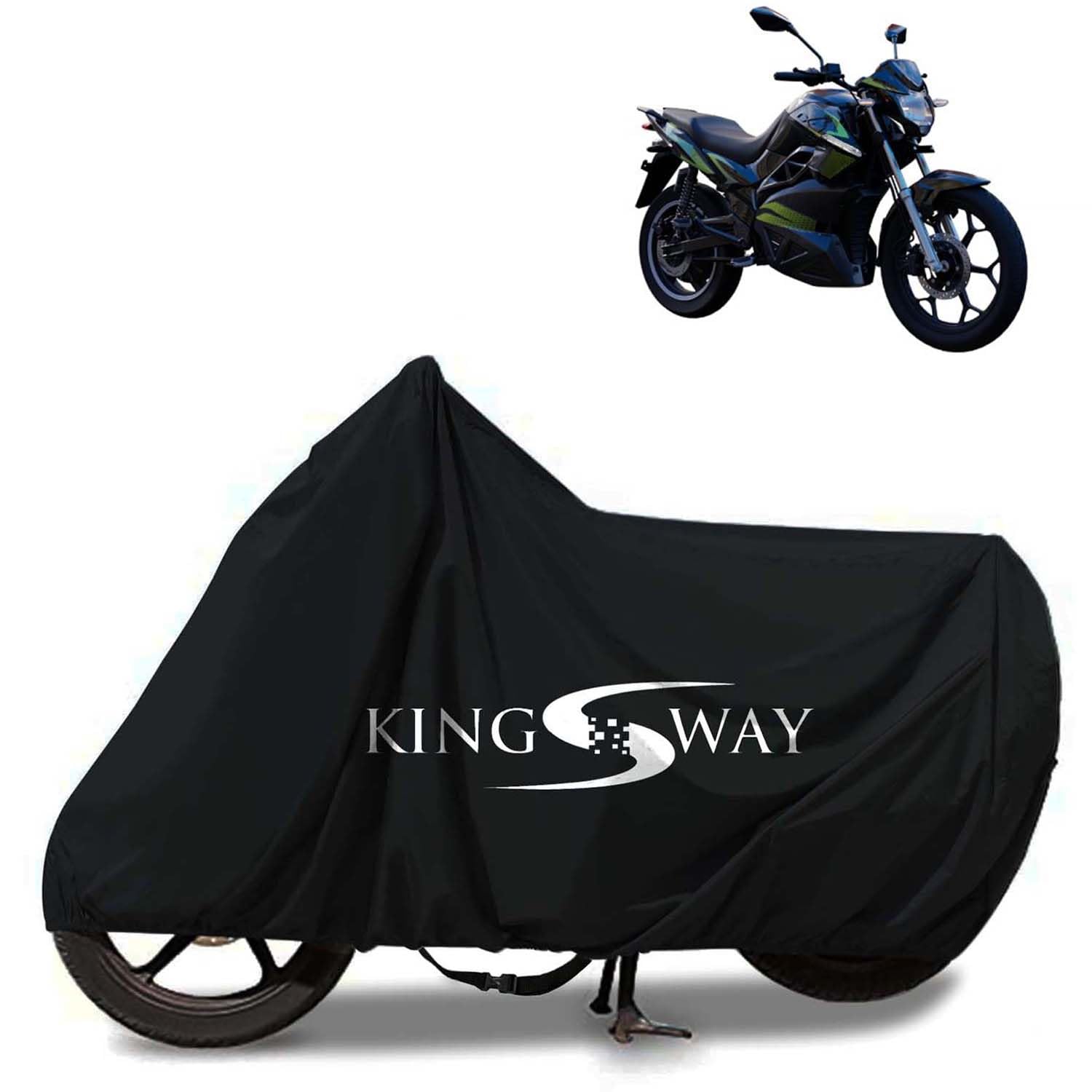 KINGSWAY® 100% Waterproof (Tested) Bike Body Cover Compatible with Hop OXO, for All Two Wheeler Bike Scooter Scooty with Carry Bag - Rubber Coated Inside for UV and Scratch Protection - Black (B0BW99T1JV) Amazon Price History, Amazon Price Tracker