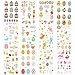 LIHAO 12 Hojas de Tatuajes Temporales de Pascua para Niños Pegatinas de Pascua Decoración Dibujos Conejo Pollo Huevo Flores