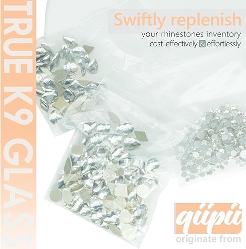 Miniatura 7 de Diamantes de imitación rojos para uñas, 120 formas múltiples con parte trasera plana rojo rubí + SS10 SS16 cuentas redondas rojas siam K9, piedras