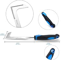 Sinoer Gyomeltávolító Kézi Eszköz - Rozsdamentes Acél Réstisztító Kertészeti Szerszám Ergonomikus Fogantyúval Fű, Moha és Gyomok Eltávolítás 7
