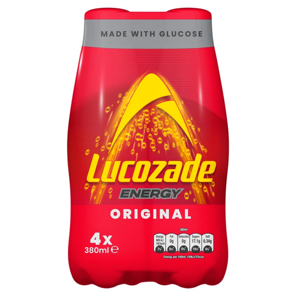 Lucozade Energy Original 380 ml (Pack of 4)