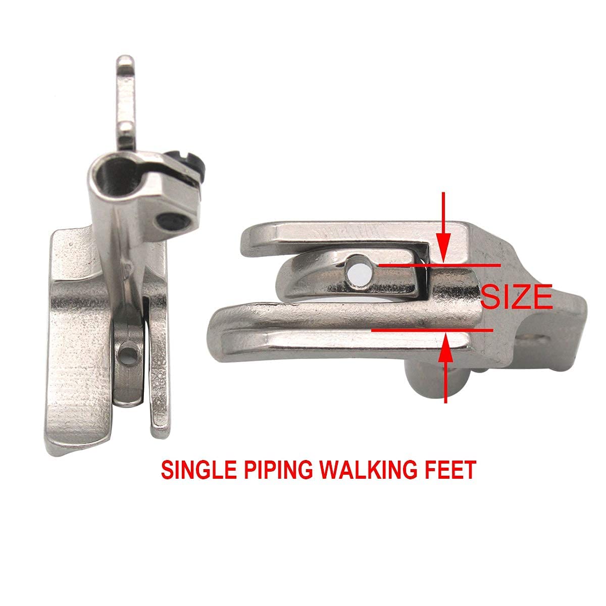 CKPSMS Brand -1SET Welting Piping Walking Foot W/Cut Out #S68 Compatible With/Replacement For Juki Brand DNU-241 1541 LU-562 563 LU-1560 CONSEW Brand 206RB 225 226R Singer Brand 111G 111W (3/8