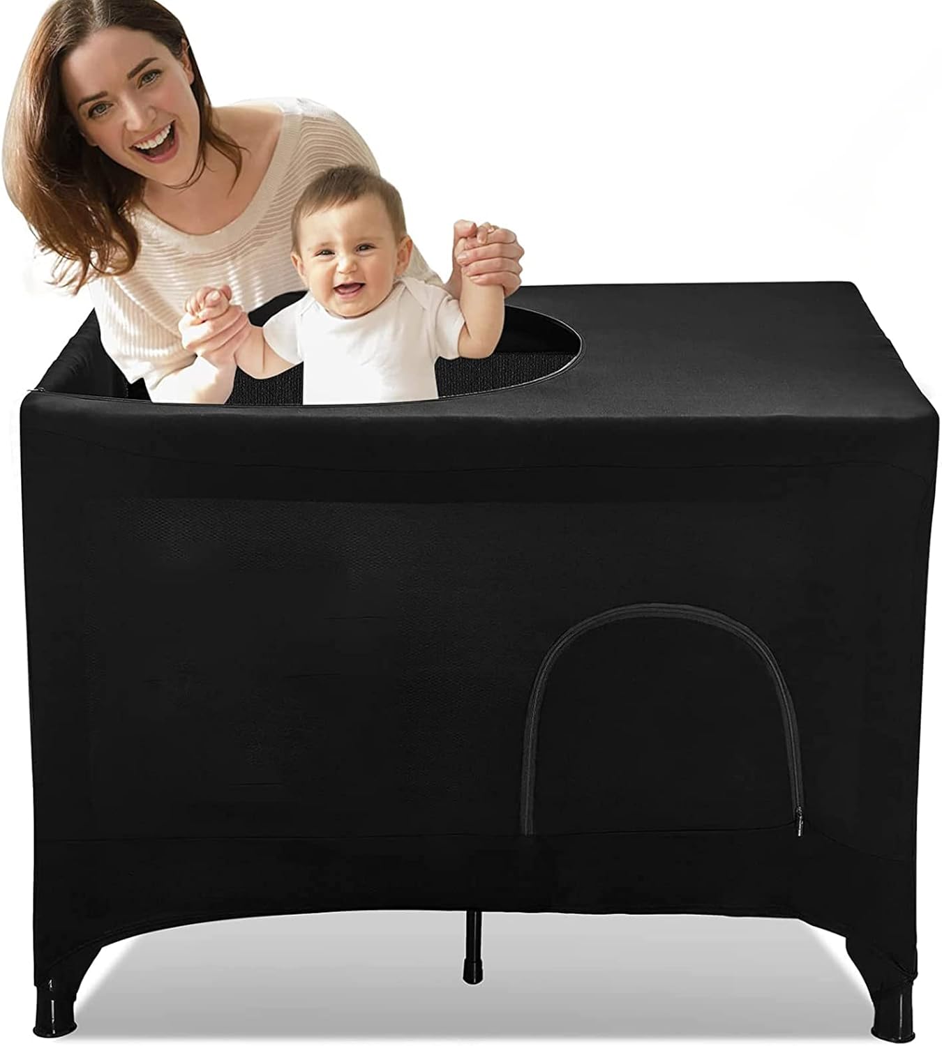 Funda de Cama de Viaje para Niños, Funda de Cama de Viaje Opaca para Niños para Cunas de Viaje, Funda de Cama de Viaje Transpirable para Niños para Interior y Exterior, Cama de Viaje para Niños