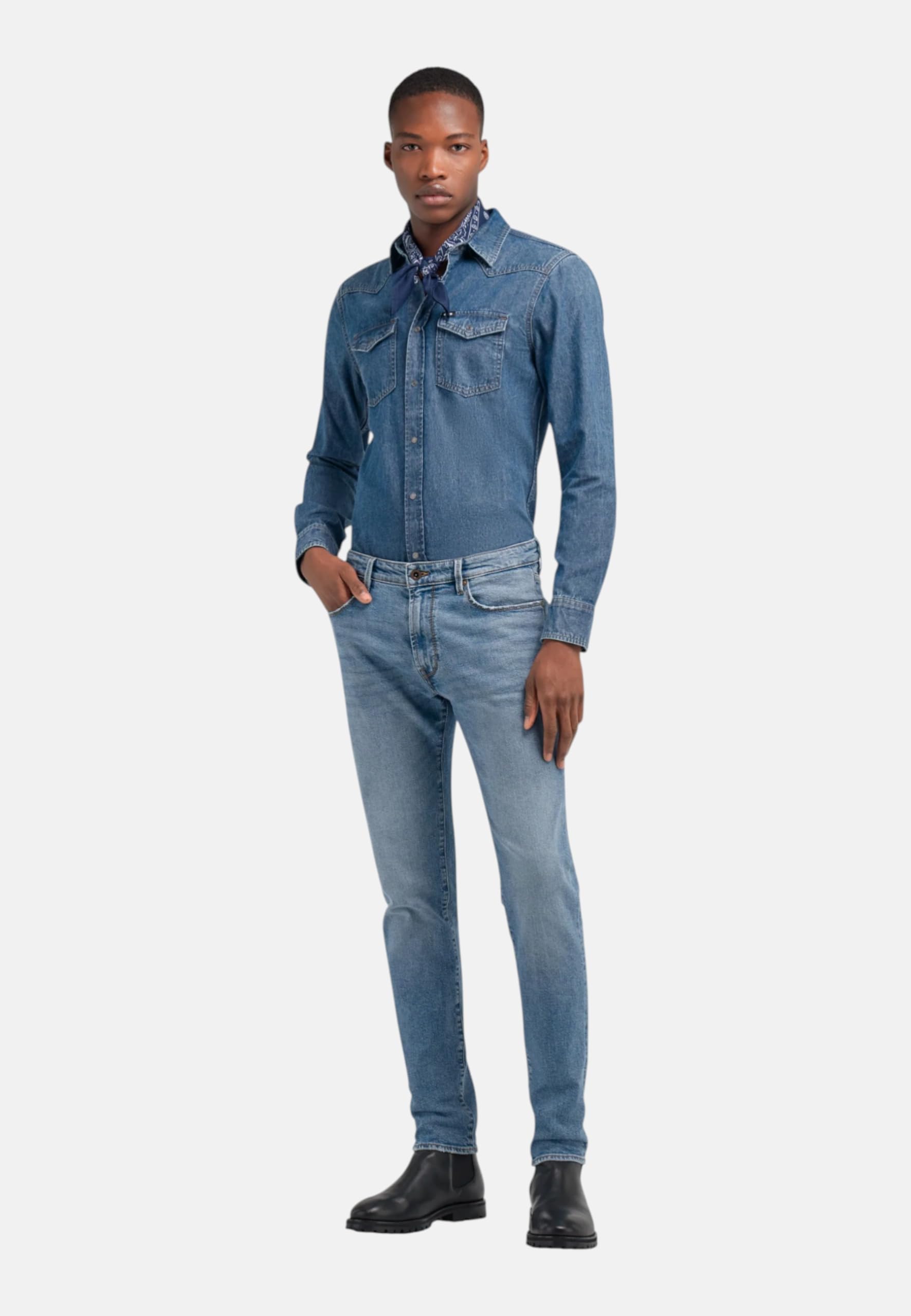 gas Uomo Jeans Skinny Fit Cotone 351450030160