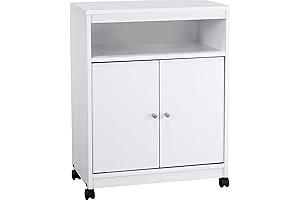 Ameriwood Home Landry Kitchen Microwave Cart: The Perfect Solution for Your Microwave Storage Needs