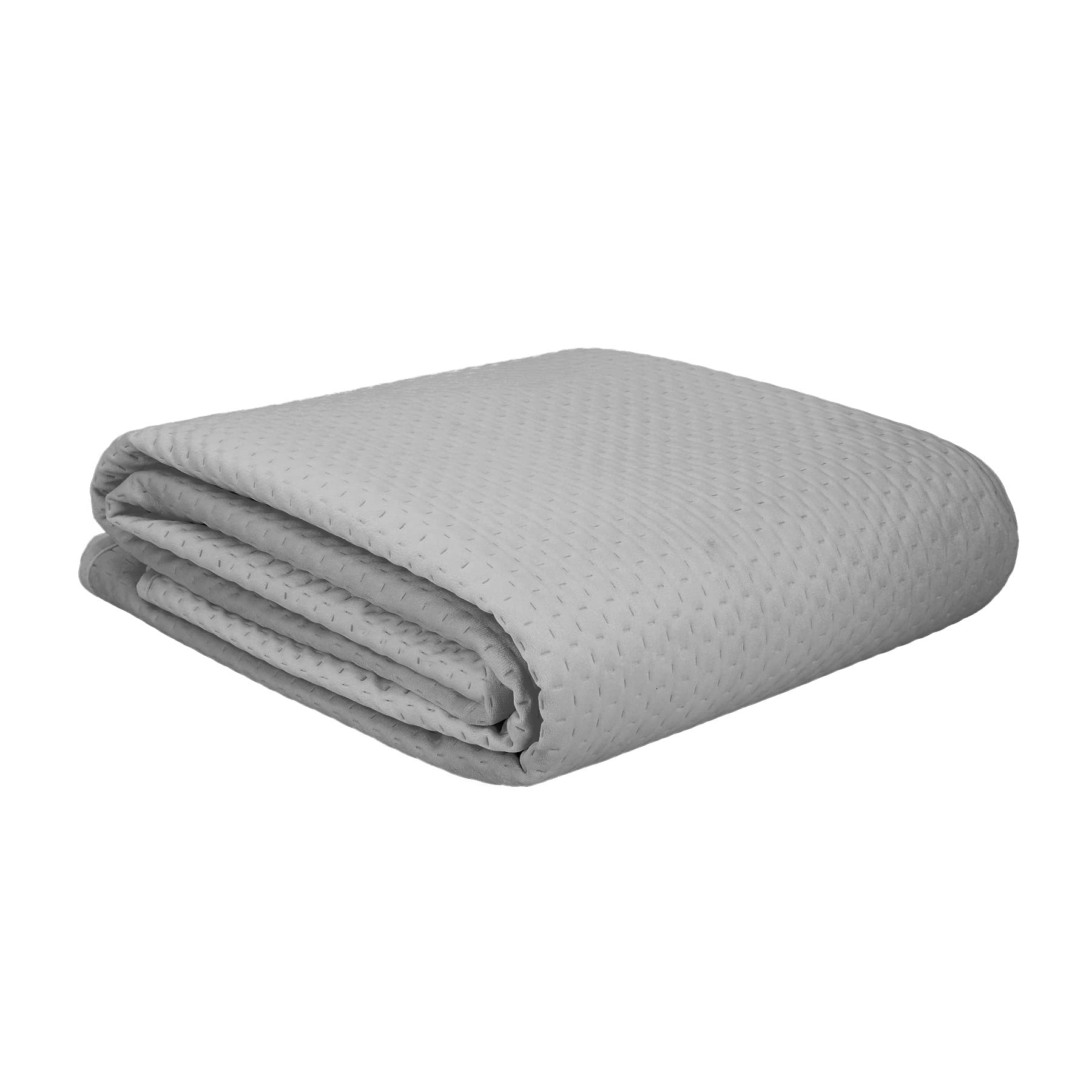 Colcha de terciopelo gris con relieve HOMLA Zemi 200x220 aislante y resistente a las arrugas