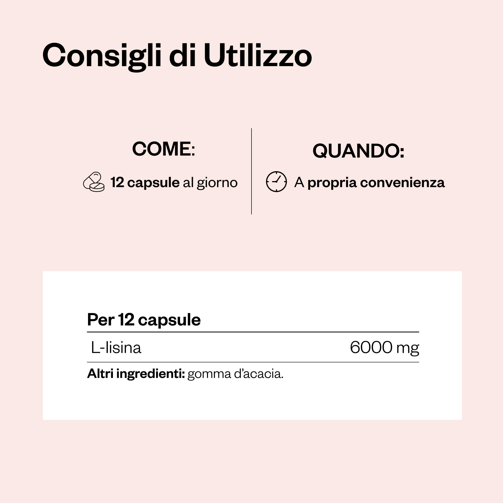 L-Lisina - Amminoacido Essenziale - Per il Supporto Muscolare e la Produzione di Collagene - 180 Capsule Vegetali - Vegan - SuperSmart