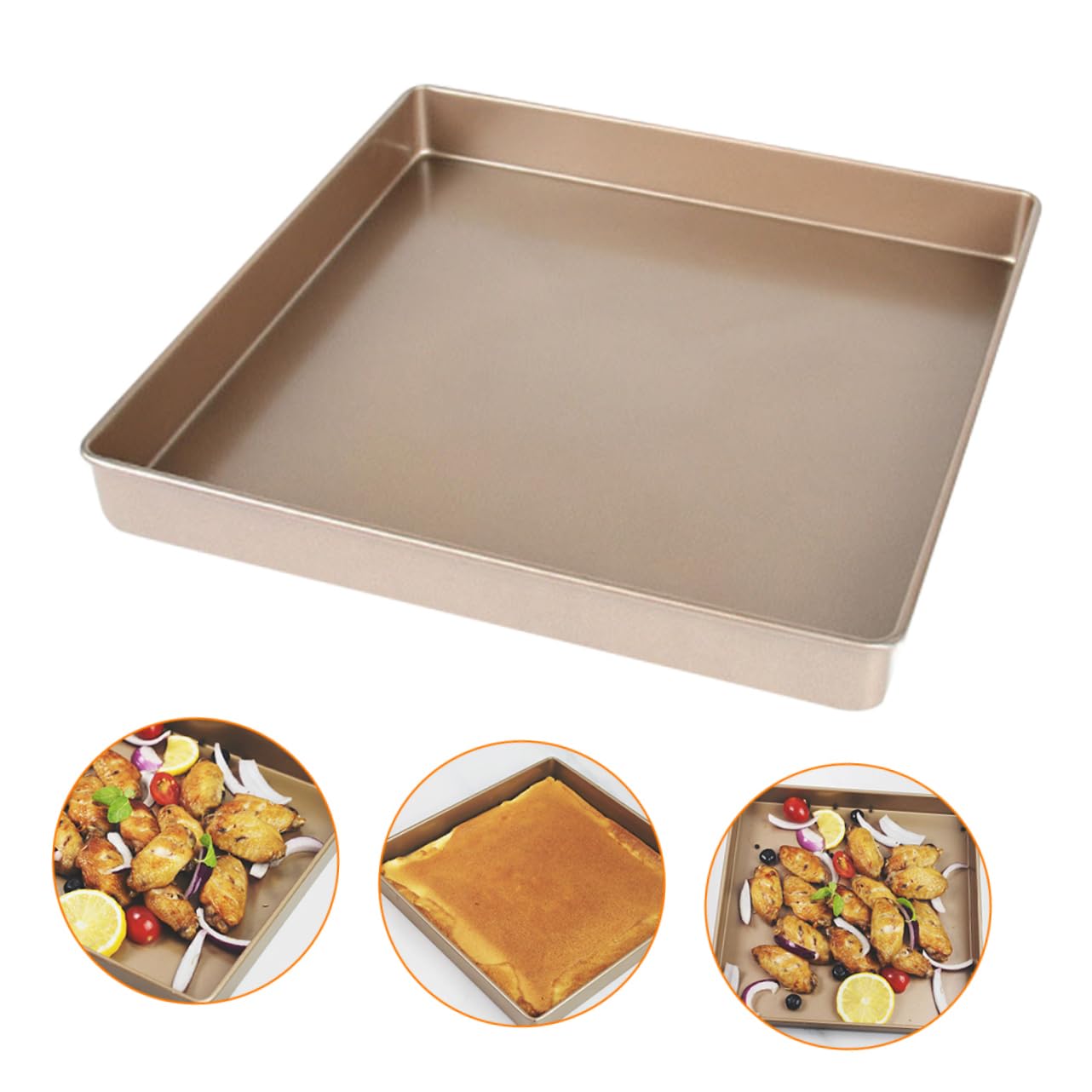 Ciieeo Cheesecake Pan Roll Cake Baking Pan Mold Nonstick Coating Carbon Steel Versatile Baking Tool