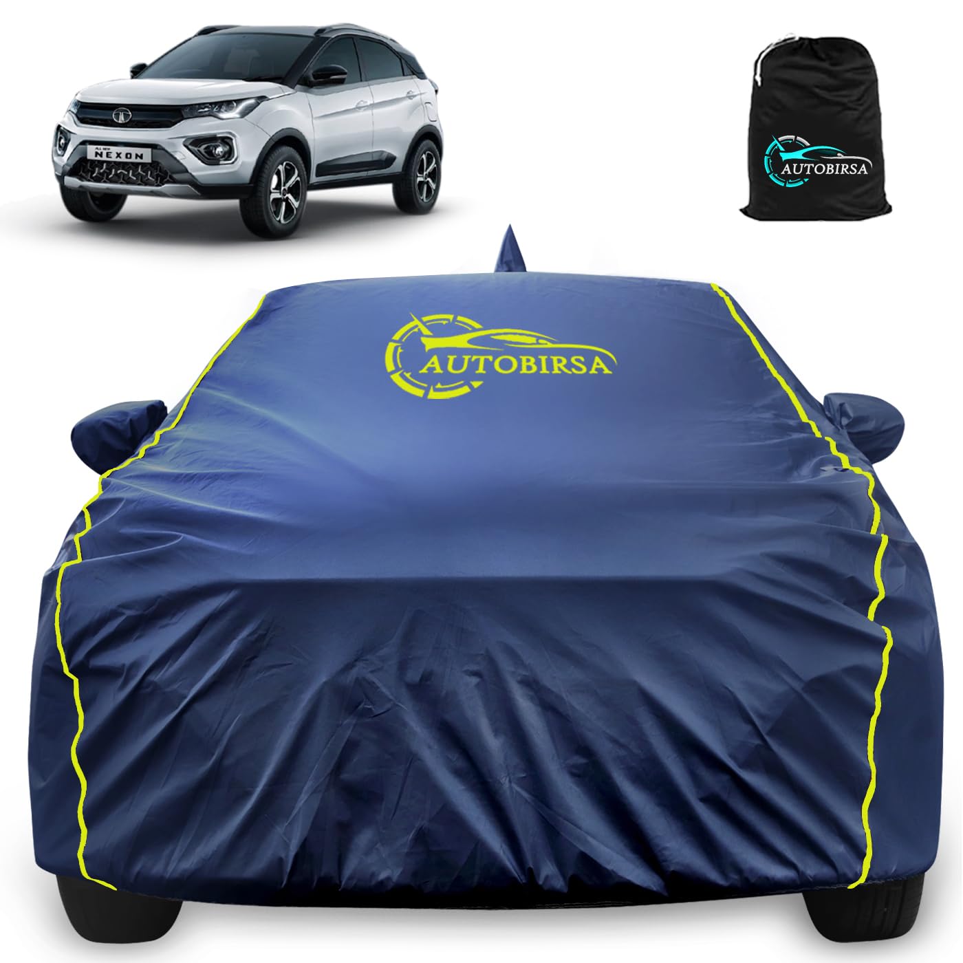 Autobirsa Waterproof Car Body Cover for Tata NEXON 100% All Weather Proof with Mirror & Antenna Packet & Full Bottom Elistic, Triple Stitching with 100% Nail Proof Cover Navy Blue (B0CGDZJJKC) Amazon Price History, Amazon Price Tracker