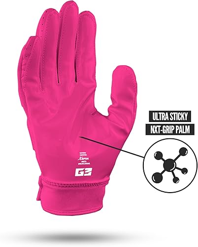 Miniatura 8 de Nxtrnd G3 - Guantes de fútbol acolchados para receptores, guantes de lineman