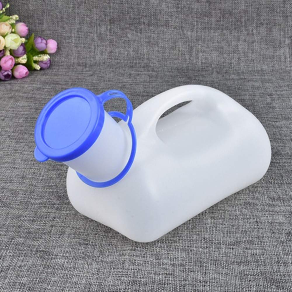 Buy IXU Male Urinal, Long Neck Incontinence Pee Bottle, Clear Plastic