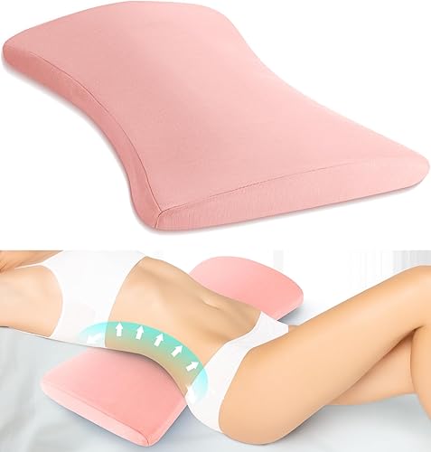 Almohada de apoyo lumbar para aliviar el dolor de espalda almohada de espalda baja para dormir - Almohada de cintura de espuma viscoelástica -