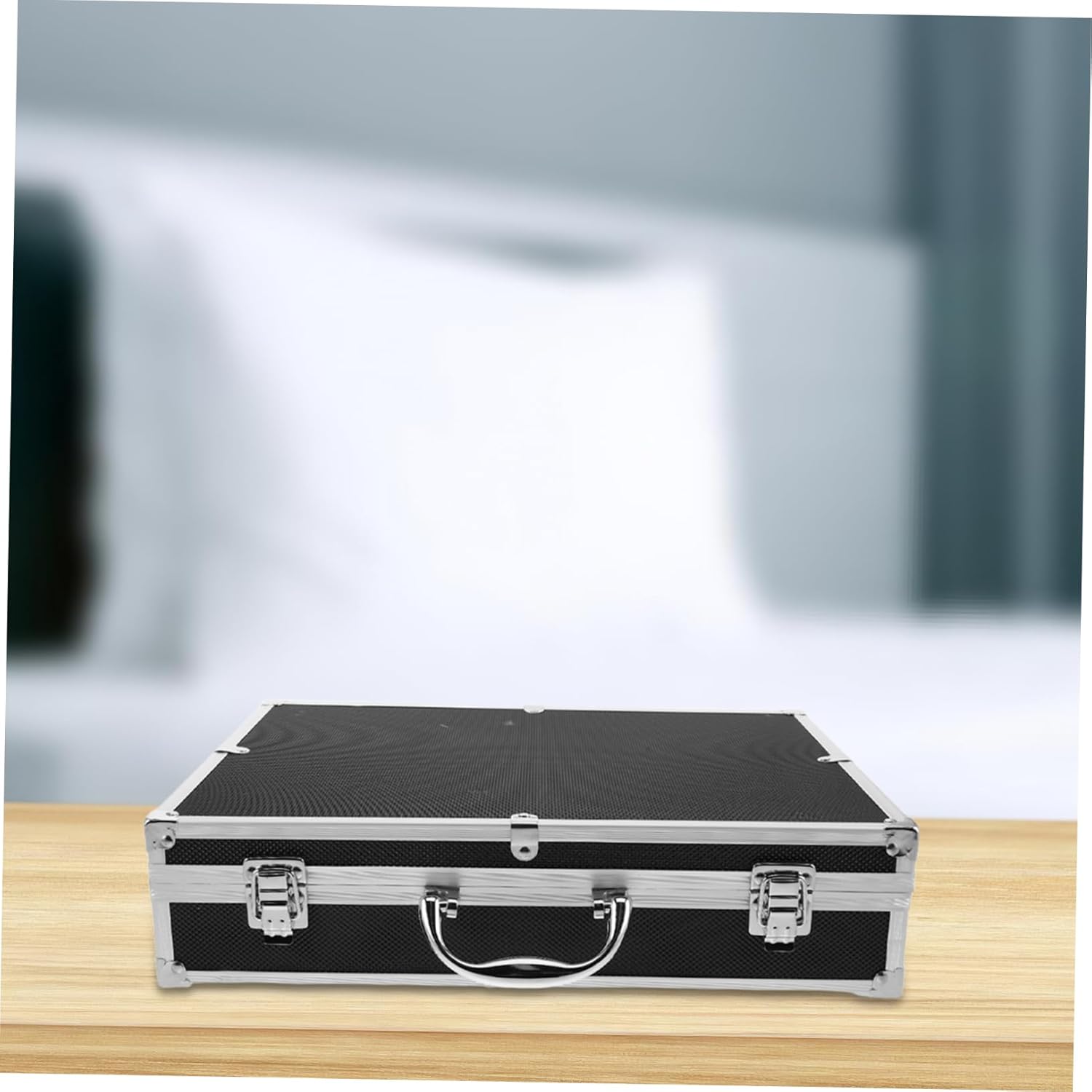 Cabilock Carrying Case for Slot Microphones Aluminum Storage Box with Soft Lining Portable Handle for for Outdoor Events Parties and Home Entertainment