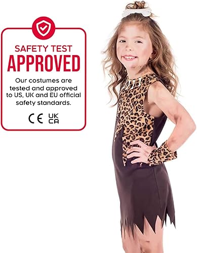 Miniatura 5 de fun shack Disfraz de cavernícola para niñas, disfraz de cavernícola para niñas, disfraces de Halloween para niños