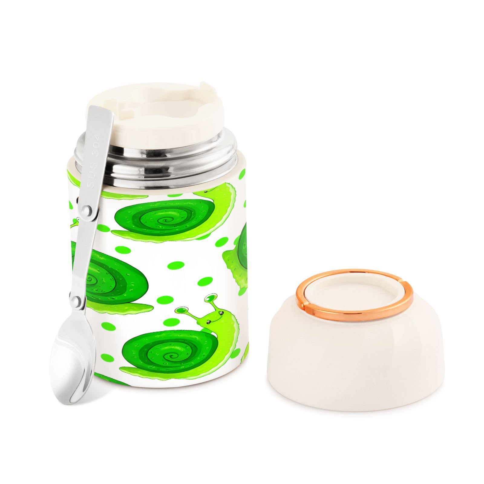 Termo para comida hermético de 500ml: transporta tus sopas sin derrames y con cuchara integrada