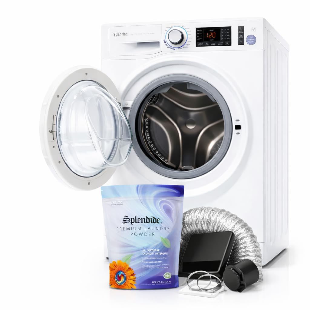 Splendide Washer Dryer Combo for RV – Vented 15lb All-in-One Compact Unit