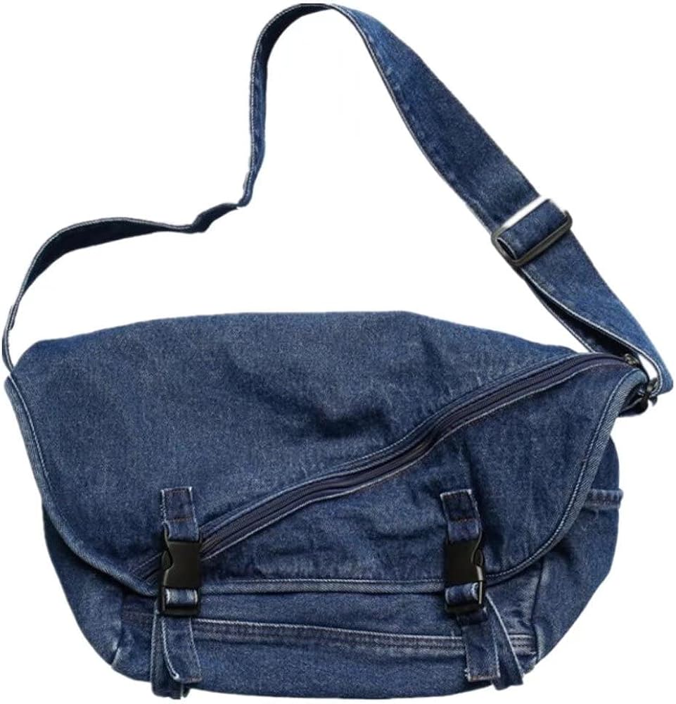 Amazon | HADWAO デニム ショルダーバッグ ショルダー 肩がけ 斜め掛け