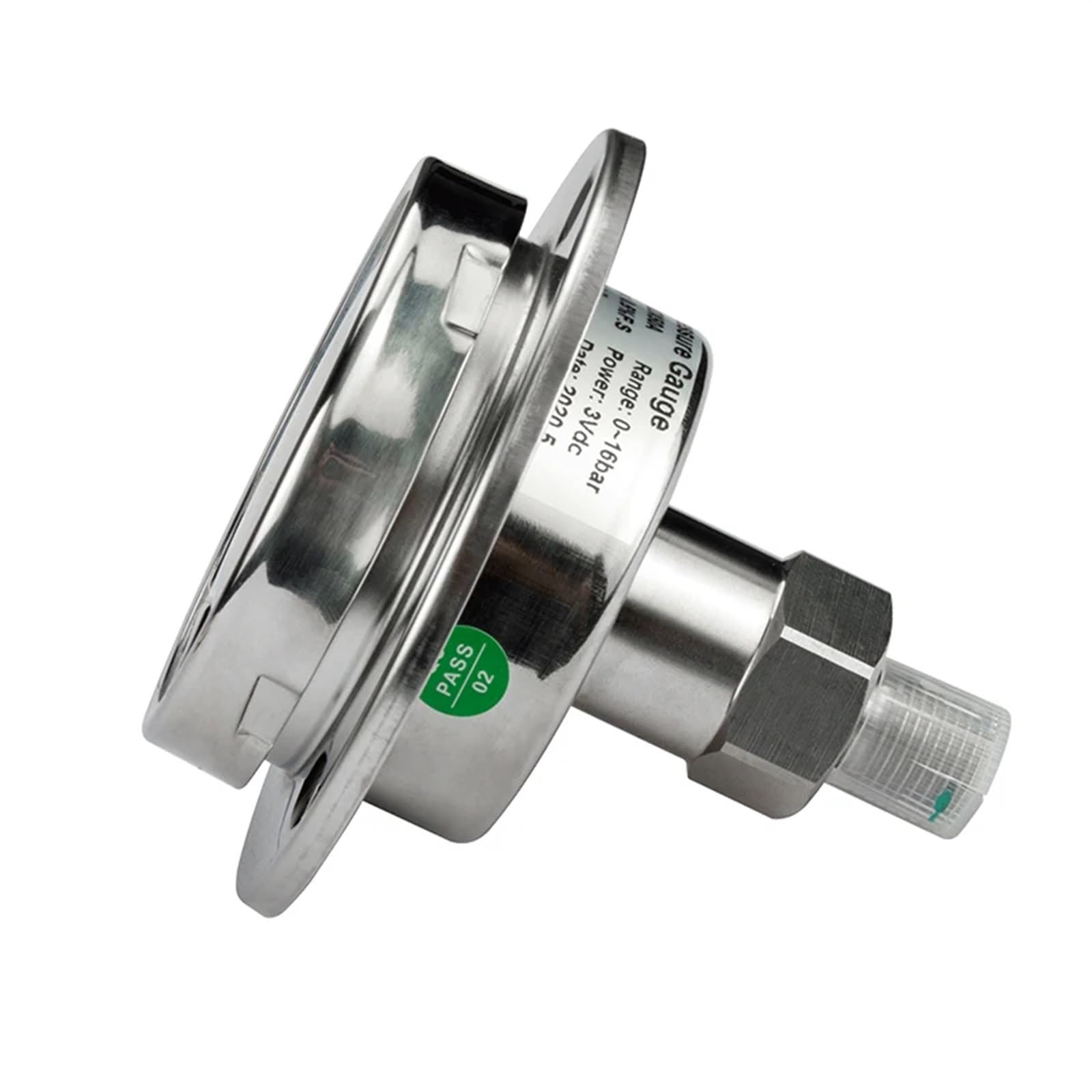 1 x osiowy 60 mm stal nierdzewna HydraulGas/woda/paliwo cyfrowy manometr 60 Mpa bezprzewodowy cyfrowy miernik ciśnienia (NPT1-2.0-0.16Mpa)