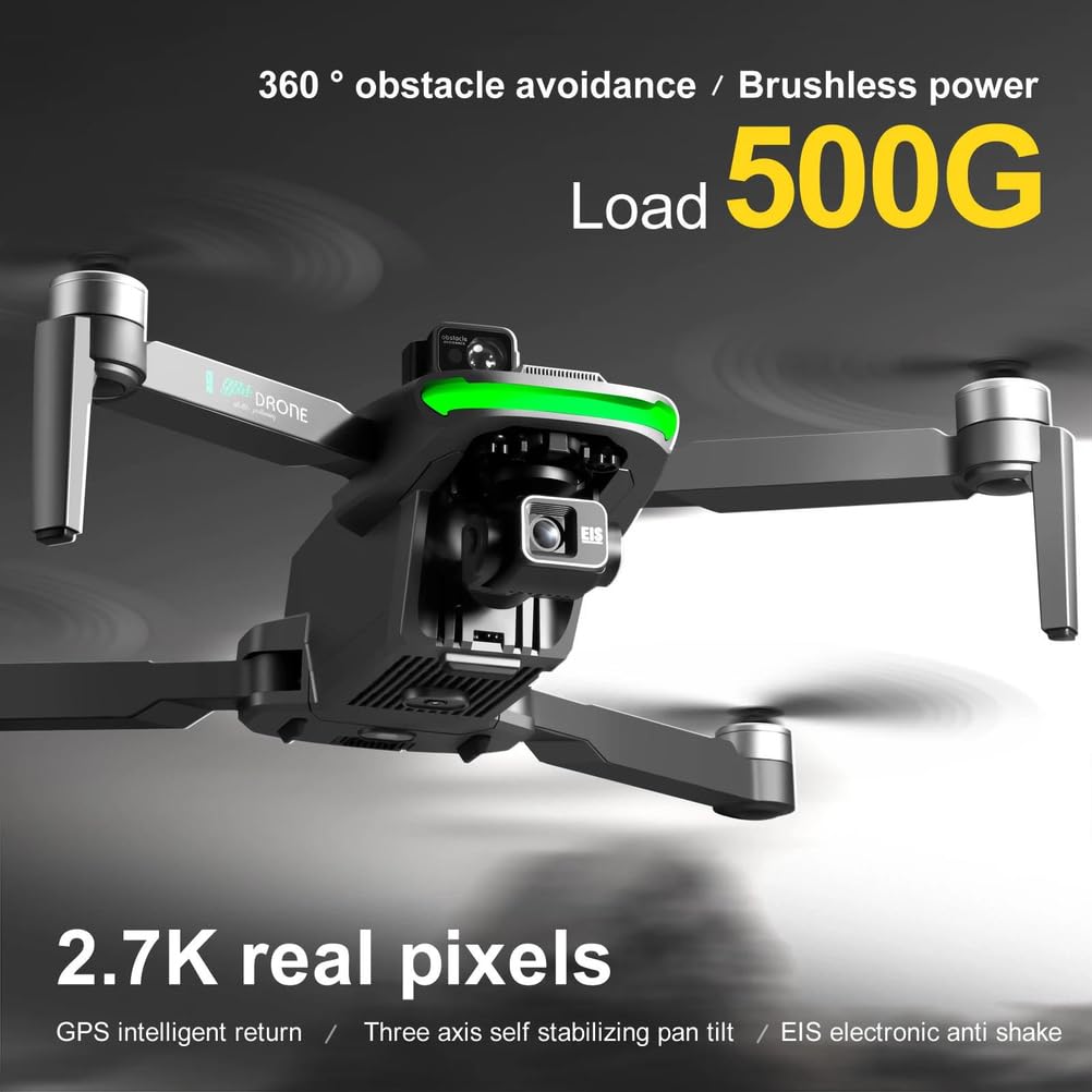 Single battery,dron s155 pro max 5g gps profesjonalny 4k hd fotografia lotnicza gimbal 3-osiowy obciążenie 500 g dron z napędem no/360 do omijania przeszkód