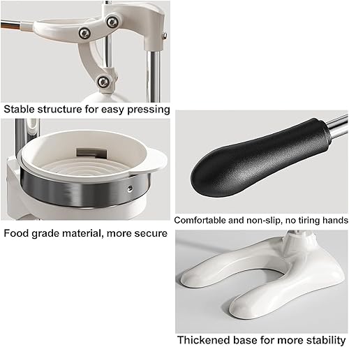 Miniatura 5 de Exprimidor de cítricos de hierro fundido, máquina de exprimidor de prensa manual, Juicer naranja de hierro fundido resistente de acero inoxidable