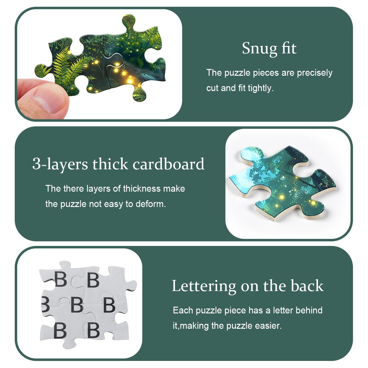 Niemożliwe puzzle dla dorosłych 1000 sztuk, magiczny las fantasy puzzle, natura trudne trudne puzzle