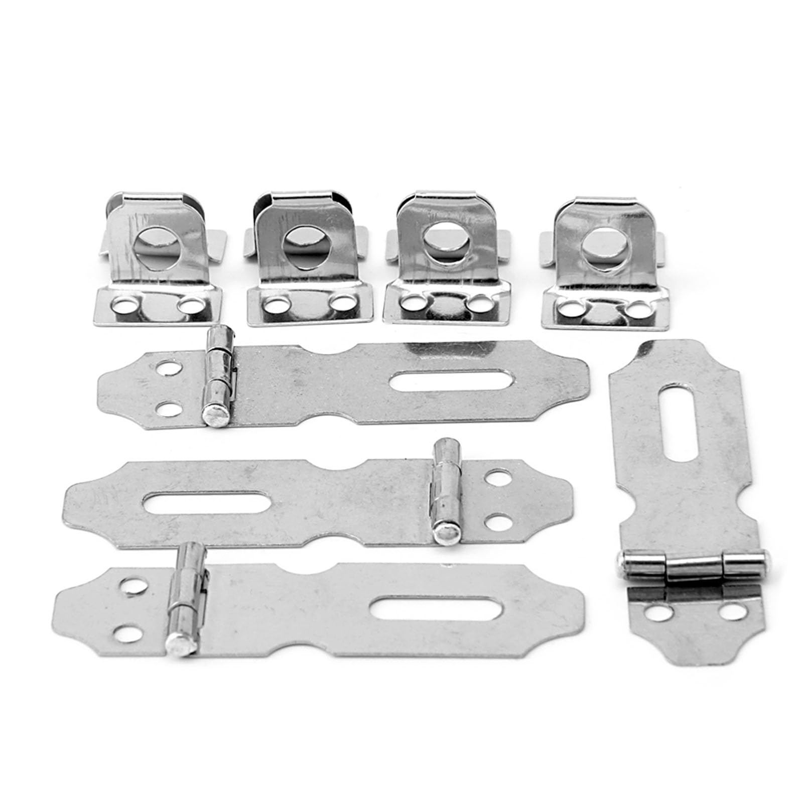 kobeIeen 4Pcs Home Drawer Door Padlock for Hasp Staple Stainless Steel