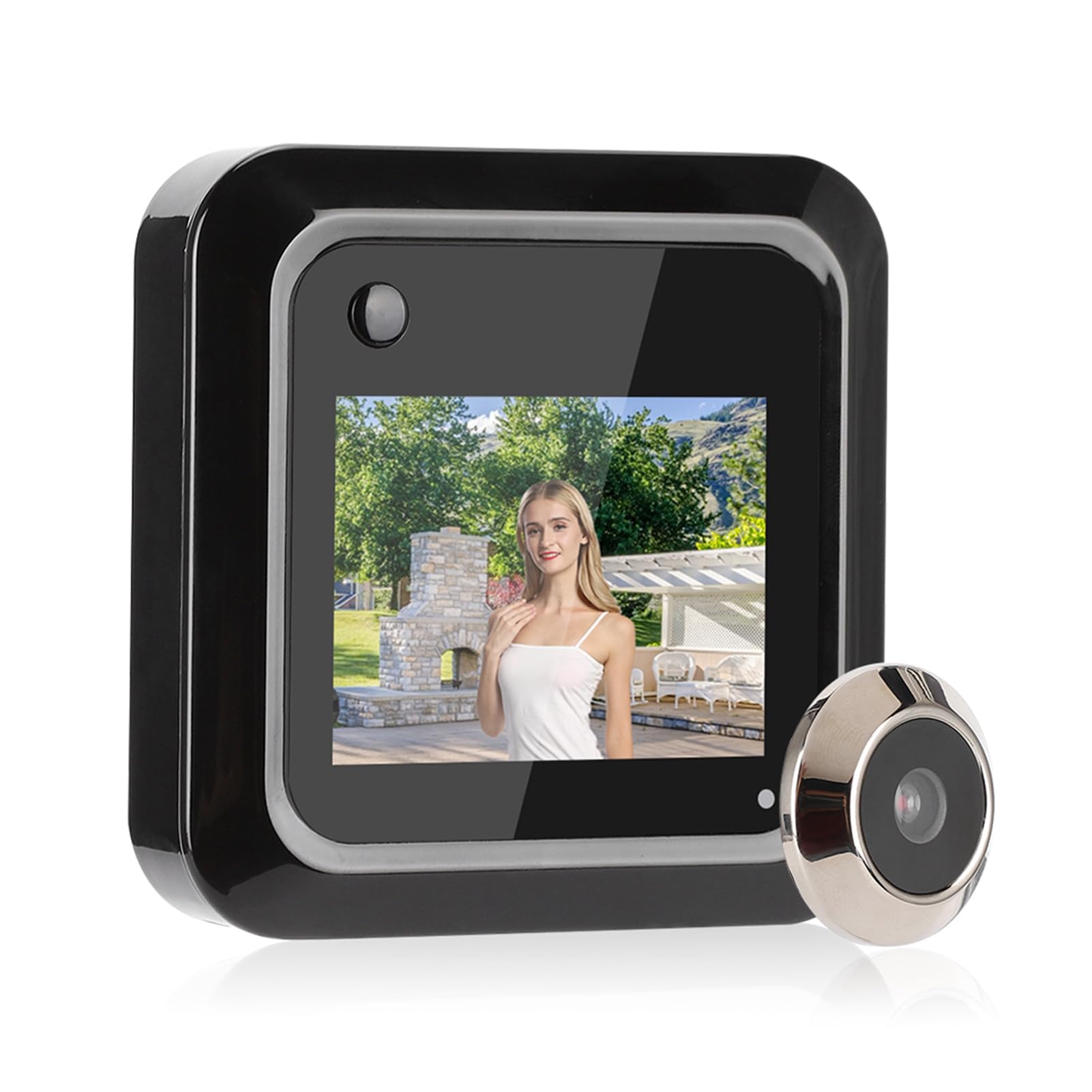 Judas de porte numérique, 2,4 pouces 0,3 MP, grand angle de 95 degrés, caméra judas pour porte d'entrée, écran LCD, appareil photo numérique, visionneuse électronique