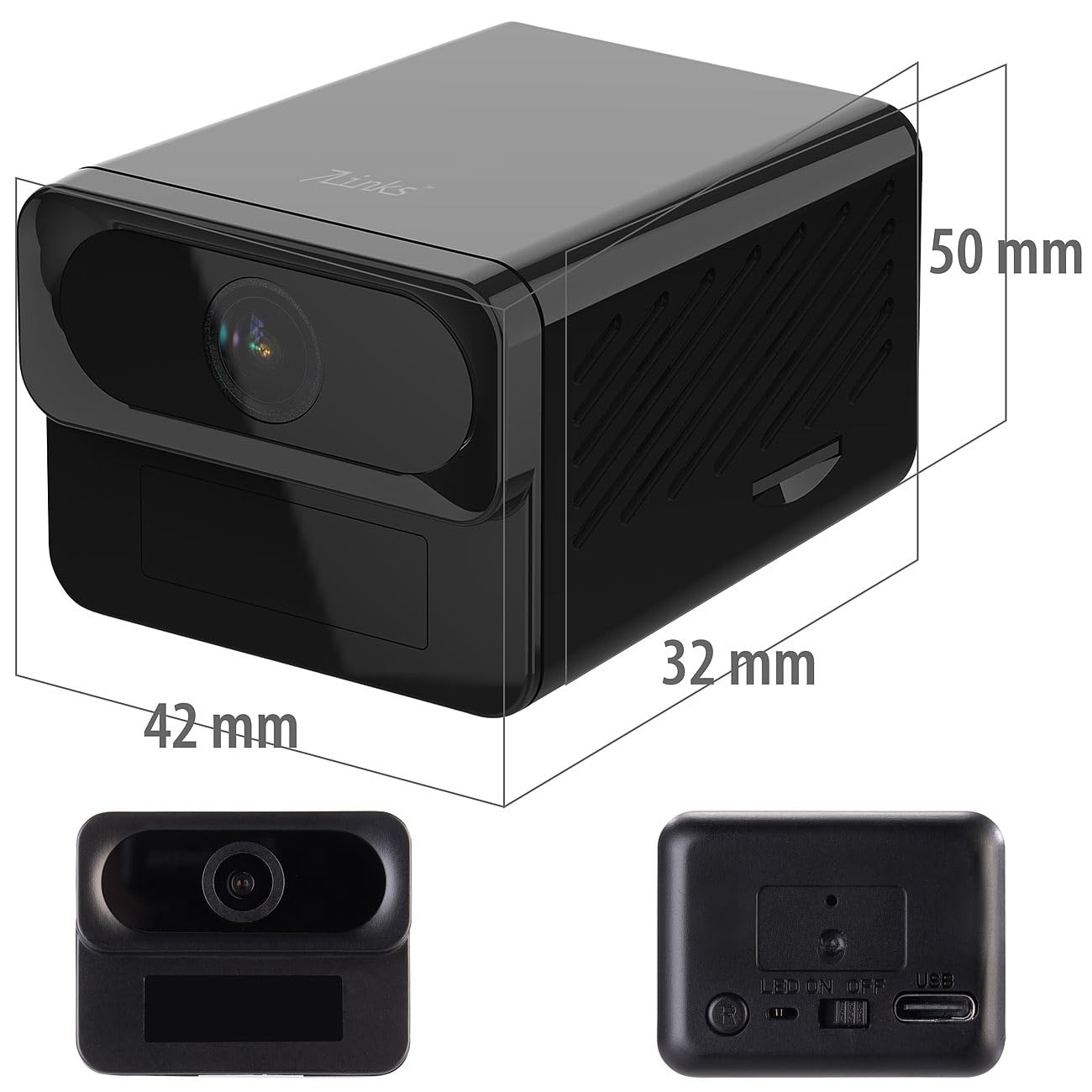 7links microcamera: Set di 2 Mini telecamere IP 2K, IPC-910, Wifi dual band, visione notturna (camera con batteria, telecamera di sorveglianza a batteria, SD)