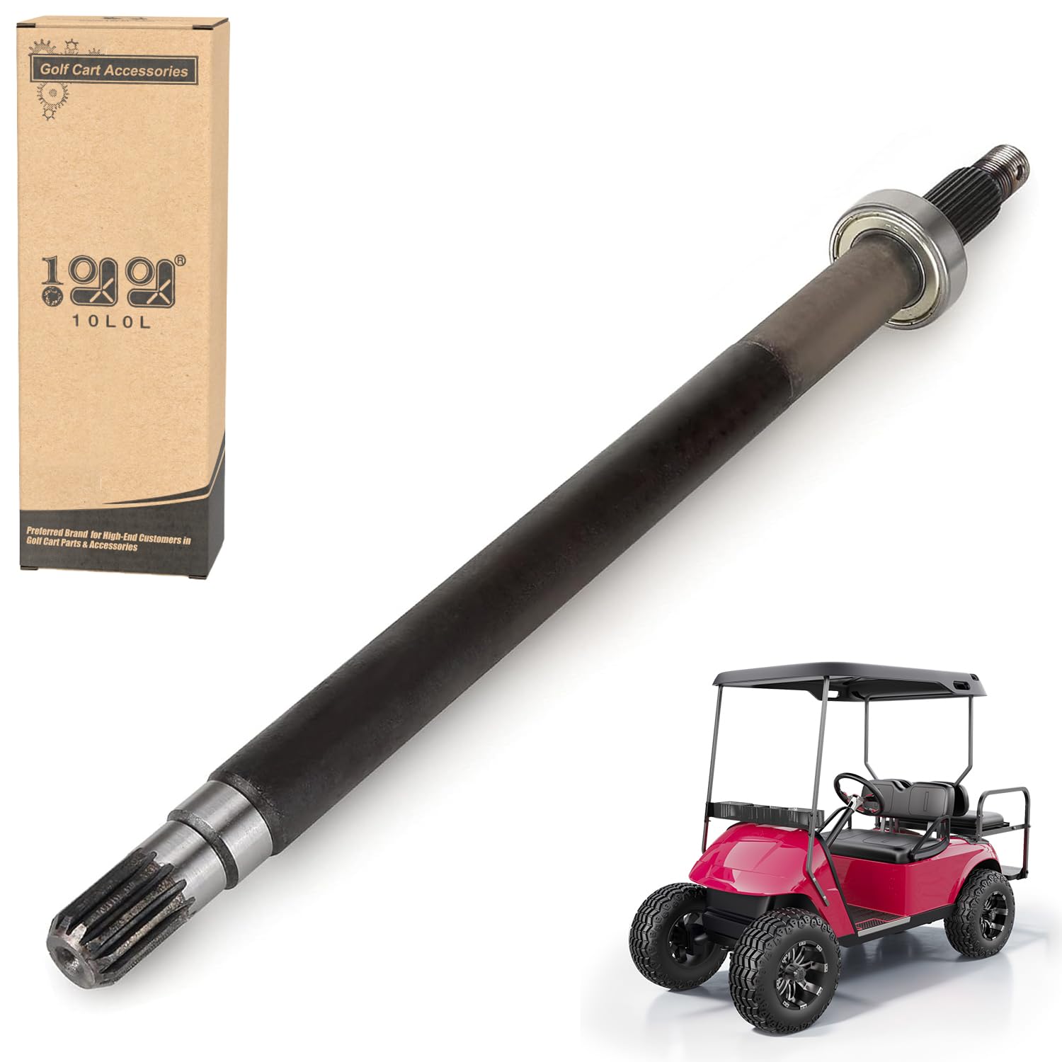 Photo 1 of 10L0L Golf Cart Rear Axle Shaft for 1994.3-2009 EZGO TXT, Passenger Side
