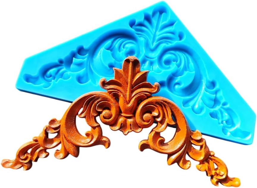 Silicone mold for large corner castings || furniture appliques || wall pediments || decorative corner onlays | door overlays | mouldings