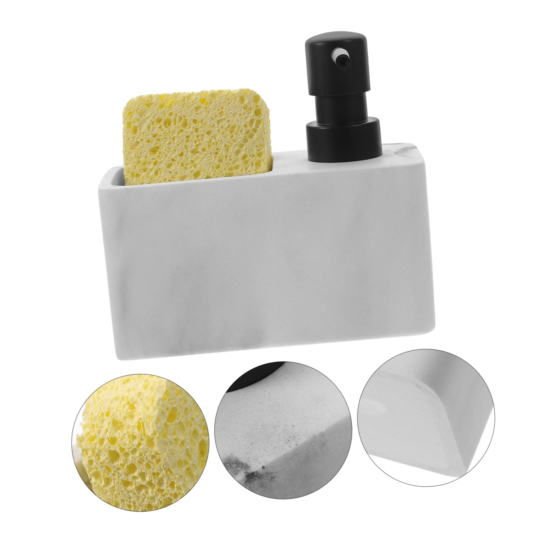 Dispenser Per Lozione Da Banco Flaconi Manuali Con Pompa Barattolo Ricaricabile Per Lozione Shampoo e Cosmetici Adatto Per Cucina e Bagno