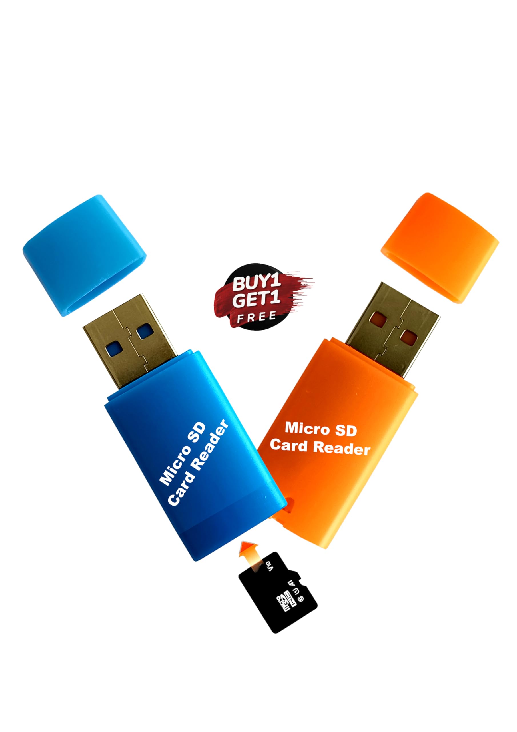 Buy 1 Get 1 Free Branded Original Micro SD Card Reader (Multi Colour) (B0CW1WBCM5) Amazon Price History, Amazon Price Tracker