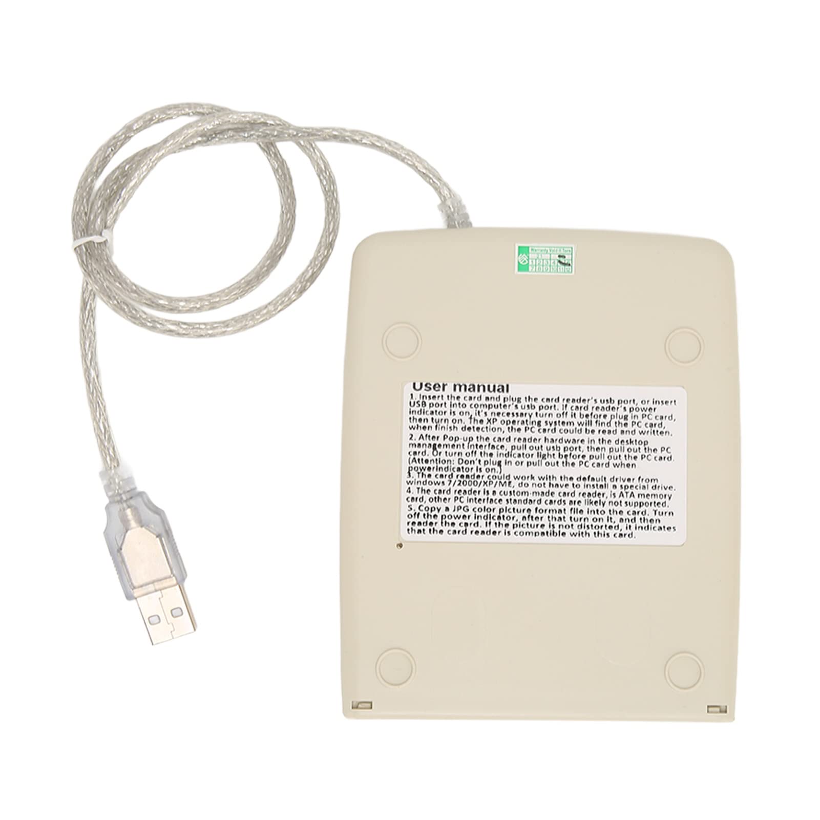 Lazmin112 Lector de Tarjetas PCMCIA USB 2.0, Lector de Tarjetas de Almacenamiento de PC Externo de 68 Pines, Transmisión Estable de 20 G Lector de Tarjetas ATA de Chip Fuerte Plug Play